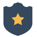 Free Shield Batch Star Icon