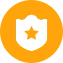 Free Shield Batch Star Icon