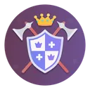 Free Emblem Shield Ax Icon