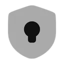 Free Shield Keyhole Icon