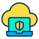 Free Cloud Laptop Data Icon
