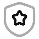 Free Shield Star Icon