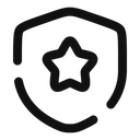 Free Shield Star Icon