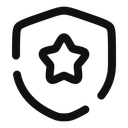 Free Shield Star Icon
