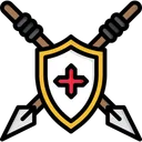 Free Shield With Spear Spear Shield Icon