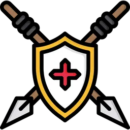 Free Shield with spear  Icon