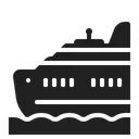 Free Ship High Contrast Icon