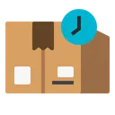 Free Waiting Package Delivery Icon