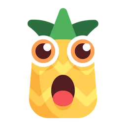 Free Shock Pineapple Emoji Icon