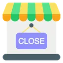 Free Shop Close Close Signaling 아이콘