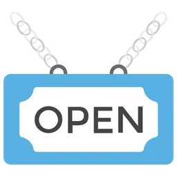 Free Shop Open  Icon