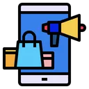 Free Mobile Megaphone Shopping Icon