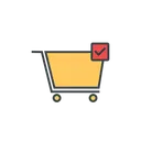 Free Shopping Chart Trolley Shopping Icône