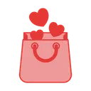 Free Shopping Bag Valentine Love Icon