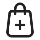 Free Shopping Bag Add  Icon