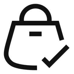 Free Shopping-bag-check  Icon