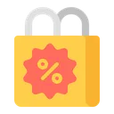 Free Shopping Bag Discount  Icon