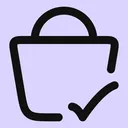 Free Shopping Basket Done Icon