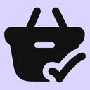 Free Shopping Basket Done Icon