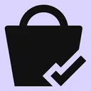 Free Shopping Basket Done Icon