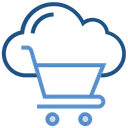 Free Cloud Storage Shopping Cart Icon