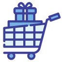 Free Shopping Cart Gift Gift Box Icon