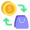 Free Shopping Exchange Exchange Ecommerce Icon