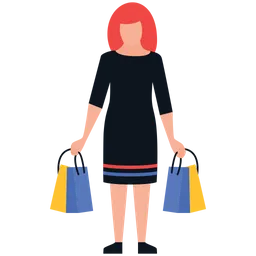 Free Shopping Girl  Icon