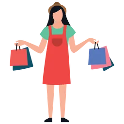 Free Shopping Girl  Icon