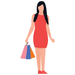 Free Shopping Girl  Icon