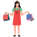 Free Shopping Girl Leisure Time Buying Icon