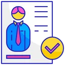 Free Shortlist Candidate List Icon