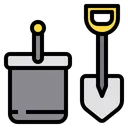 Free Shovel Bucket Agriculture Icon