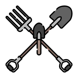 Free Shovel and pitchfork  Icon
