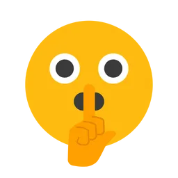 Free Shushing Face Emoji Icon