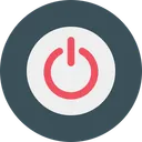 Free Shut Down Push Press Icon