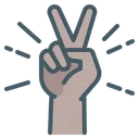 Free Sieg Frieden Zwei Finger Symbol