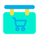 Free Sign Board Cart  Icon