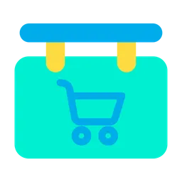 Free Sign Board Cart  Icon