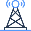 Free Signal Tower Telecommunication Radio Tower Icon