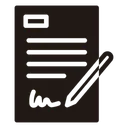 Free Stift Vertrag Vereinbarung Symbol