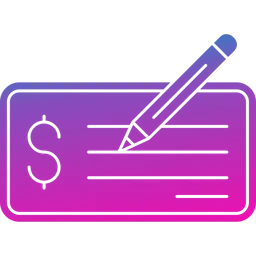 Free Signing Cheque  Icon