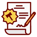 Free Signing Name Auction Bidding Icon