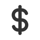 Free Signo de dólar  Icono