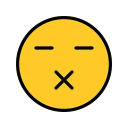 Free Silence Emoji Icon