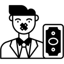 Free Silence Corruption Secrecy Concealment Icon