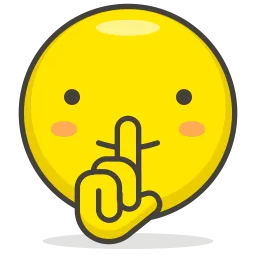 Free Silence Emoji Icon