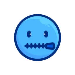 Free Silent Emoji Icon