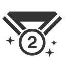 Free Silver Medal Award Medal Icon