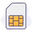 Free SIM カード、SIM、チップ アイコン